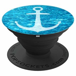 PopSockets PopGrip In Eisblau: Ausziehbarer Handygriff & Ständer Mit Austauschbarem Deckel – Für Smartphones, Tablets & Kabelloses Laden